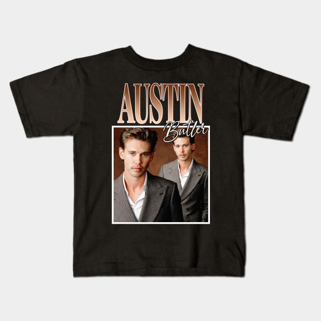 Austin Butler Kids T-Shirt by TeesBySilvia